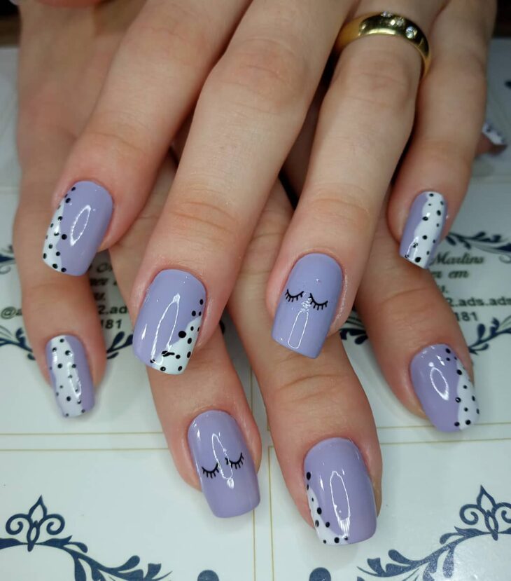 esmalte de uñas lila 10