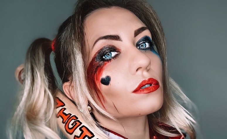 60 fotos de maquillaje de Harley Quinn para hacer vibrar la fantasía