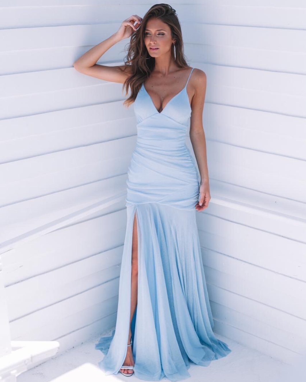 81 modelos de vestido azul serenidad para lucir este color