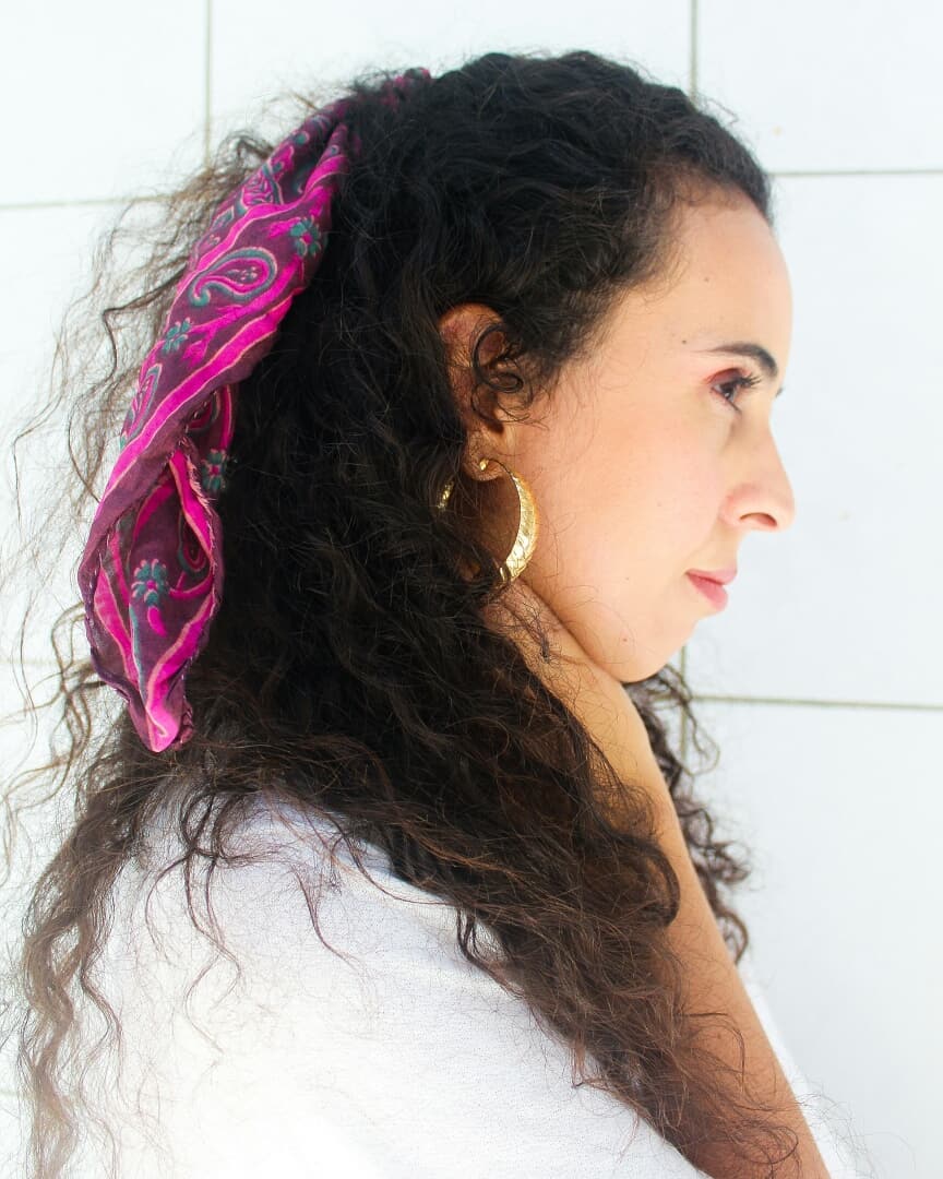 Bufanda para el cabello: 25 fotos que te enseñarán y usarán este accesorio