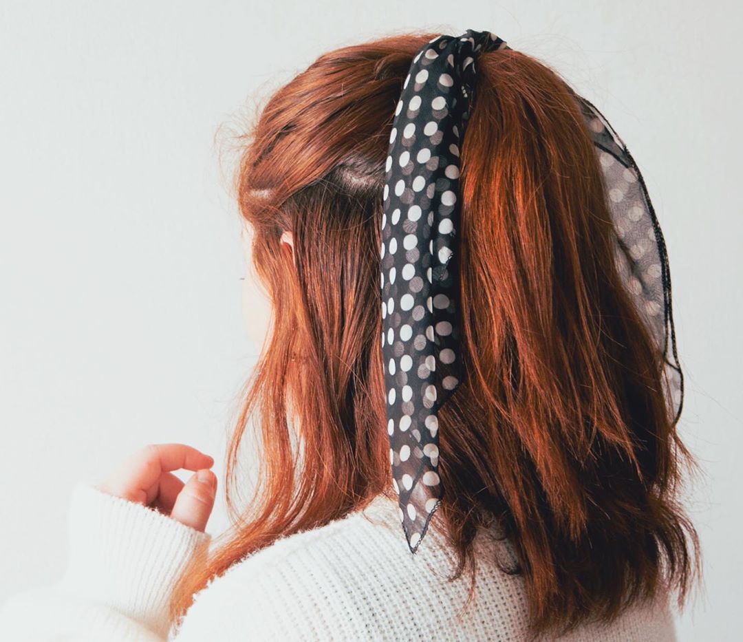 Bufanda para el cabello: 25 fotos que te enseñarán y usarán este accesorio