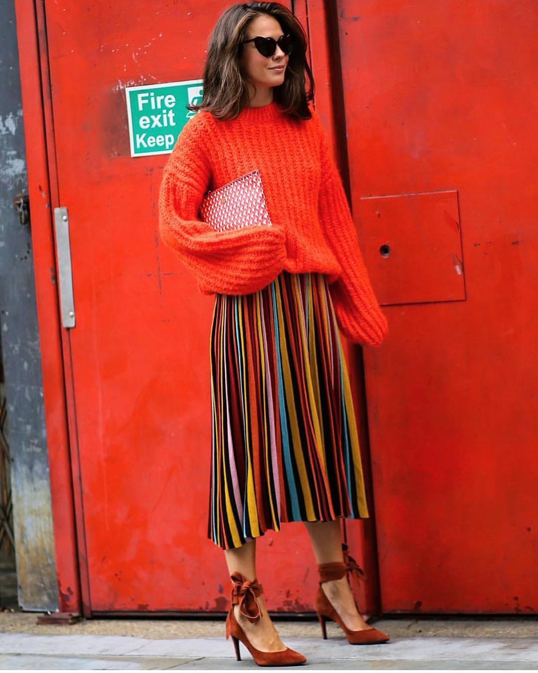 Falda de rayas: 80 ideas sobre cómo incluir esta pieza en tu look
